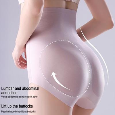 Lenjerie Intimă cu Talie Înaltă pentru Control Acoperire Completă Hipster Femei Pantaloni pentru Abdomen Fără Cusături Moi Elastic