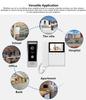 7-Inch Touch Screen 1080P Water Resistant Video Door Phone Night Vision Dual-Way Communication for Villa House Office