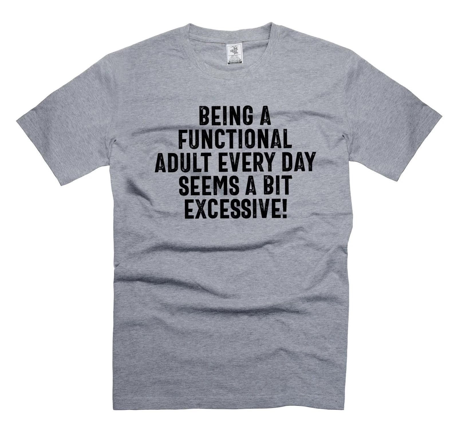 Mens joke T-shirt funny Adult Shirt Humorous Saying Tee Shirt Humor Gifts XXXXL