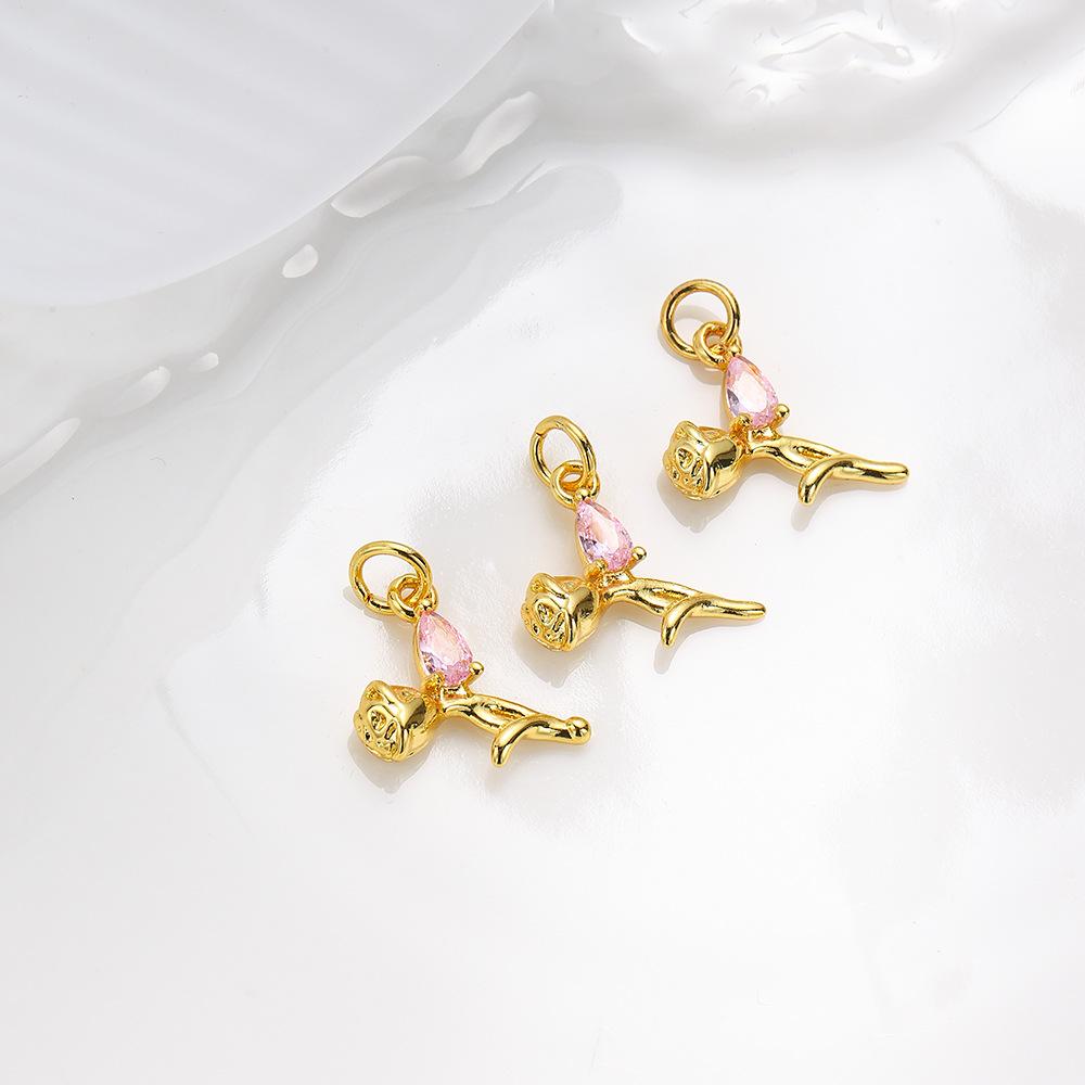 

5 Нишевых Популярных Растений Розовые Подвески Браслеты Ожерелья Серьги Серьги DIY Ювелирные Изделия Материал для Рукоделия Аксессуары