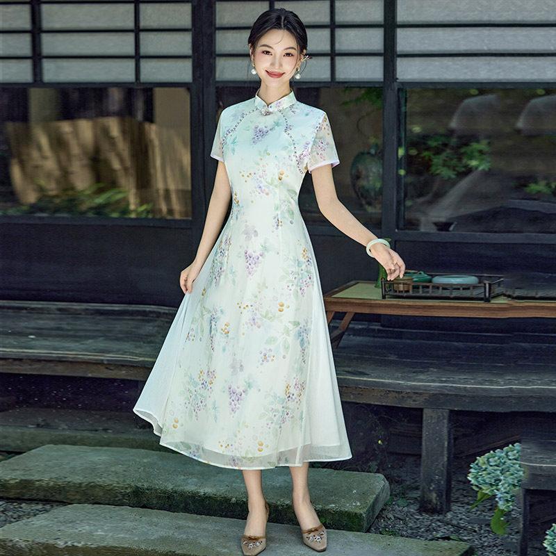 Skinny Aodai Republic of China style new Chinese style Suzhou cheongsam improved young 1011 new women's high-end dress