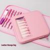 Pink Soft Handle Crochet Hook Set – Non-slip Single Head for DIY Knitting