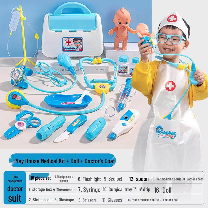 Little Doctor Medical Kit: Pretend Play Stethoscope & Nurse Tools for Kids