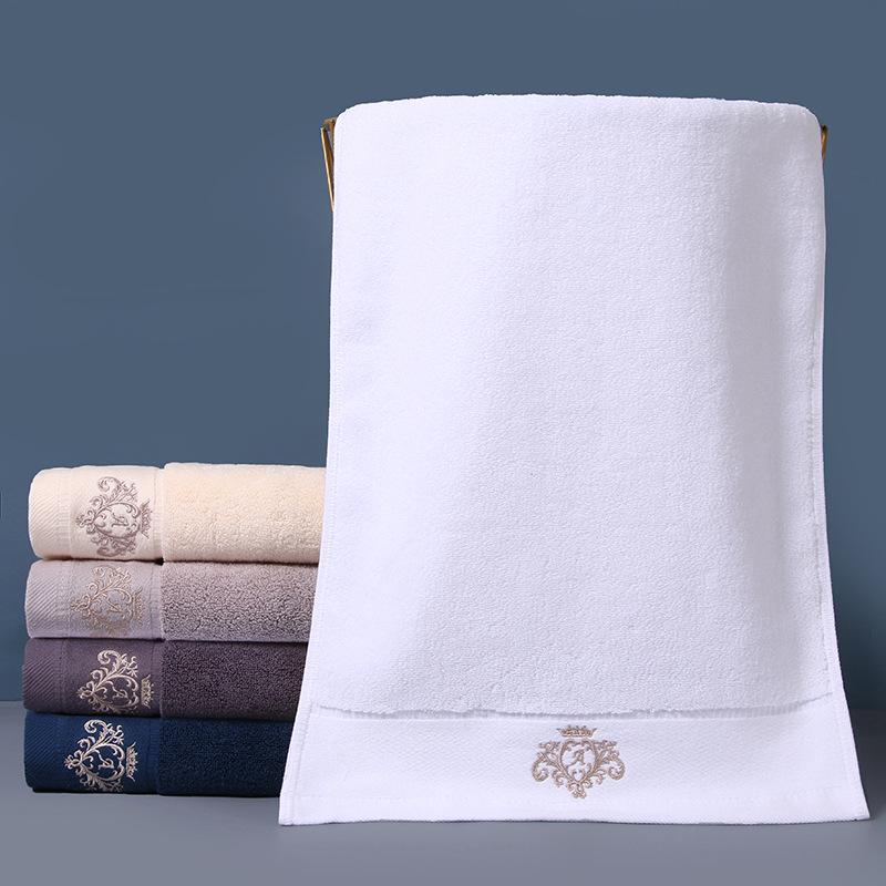 High-Quality Embroidered Astronaut Pure Cotton Towel - Thick, Absorbent, and Ideal for Adults