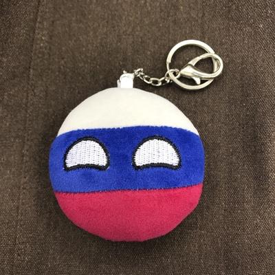 Sovjet-Unie Rusland Duitsland Balpop USSR Landenbollen Polandball Handborduuur Speelgoed Schooltas Mobiele Telefoon Hanger Sleutelhanger