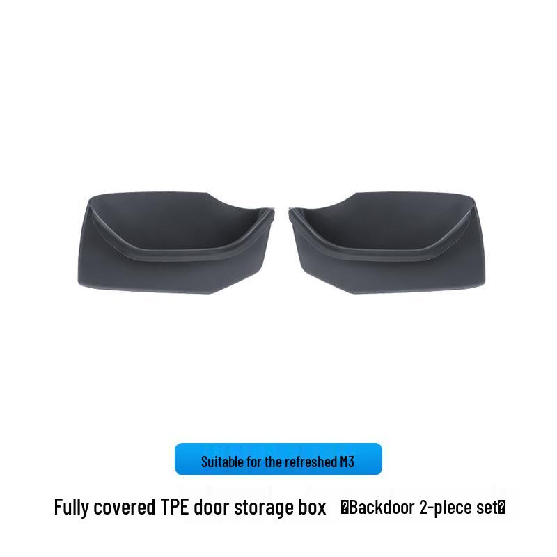 

Model Y/3 Refresh Tesla Door Storage Box TPE Silicone Full Wrap Door Slot Accessories