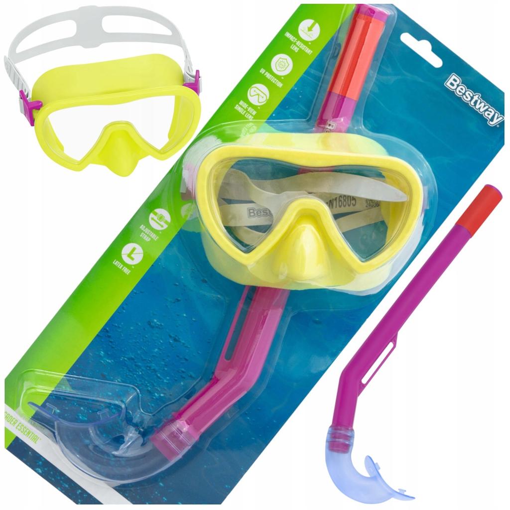 [PACZA][5] Kinder-Tauchset Maske + Schnorchel Bestway 24036 PINK K183R