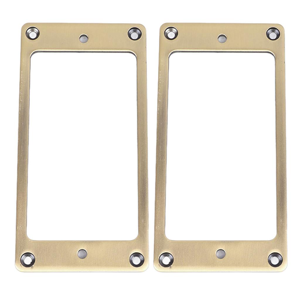 2Pcs Electric Guitar Pickup Frame Zinc Alloy Humbucker Pickup Mounting Ring Set 2 X 2mm Bronze