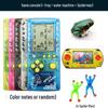 "2023 Nostalgic Tetris Game Console, 4.1-Inch Screen, Transparent Frosted Shell, Handheld"