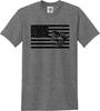 Frogman USA Flag Distressed Unisex T Shirt (S-5X)