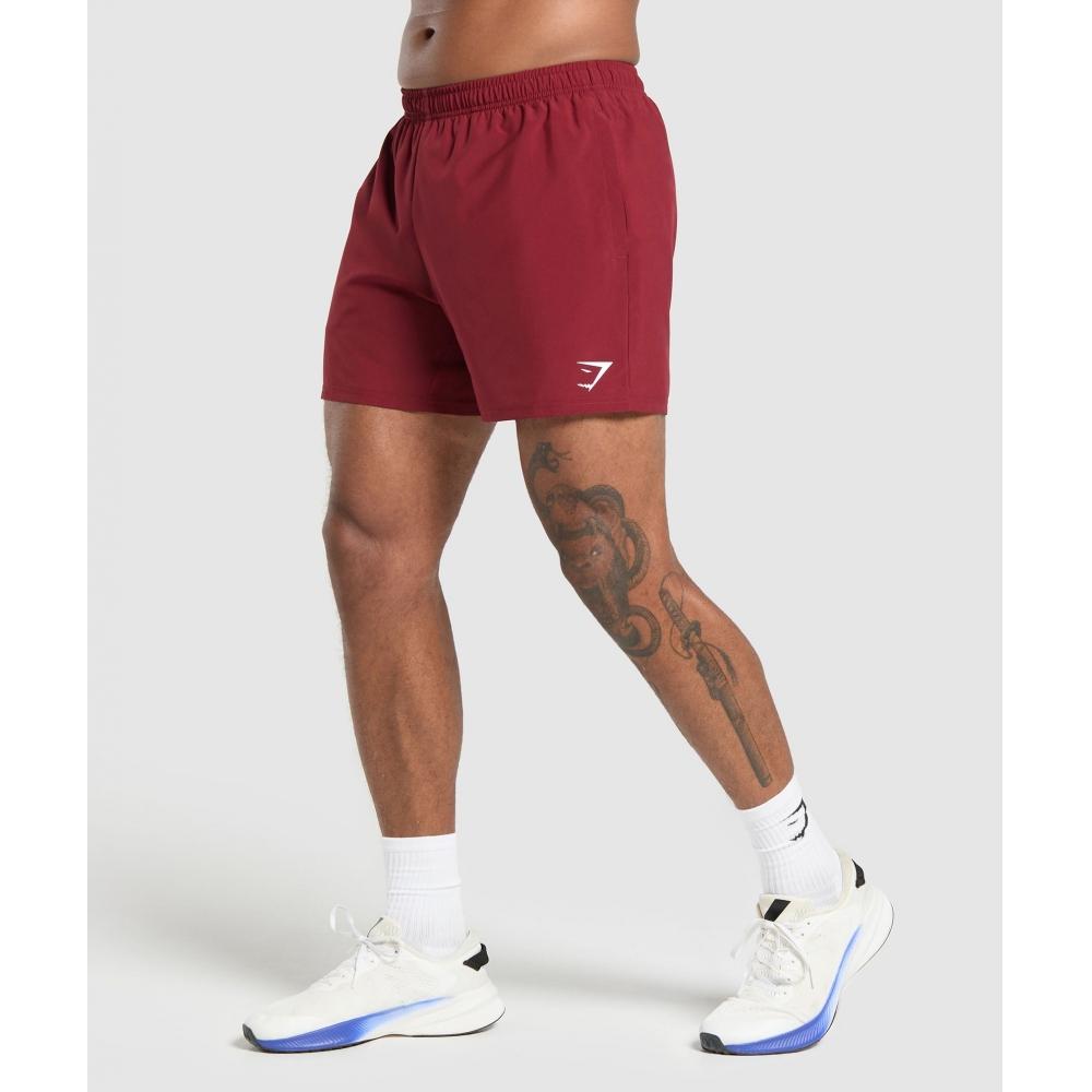 Gymshark Arrival 5  Shorts Sets Red A2a1m Rb12