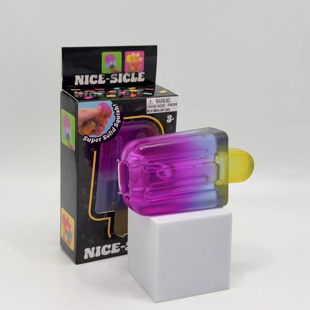 1 ks TPR Hračka na nanuk Squishy, Průhledná nanuková antistresová koule, Pomalá odezva Smyslová Fidget Decompresní dárek pro úlevu od úzkosti