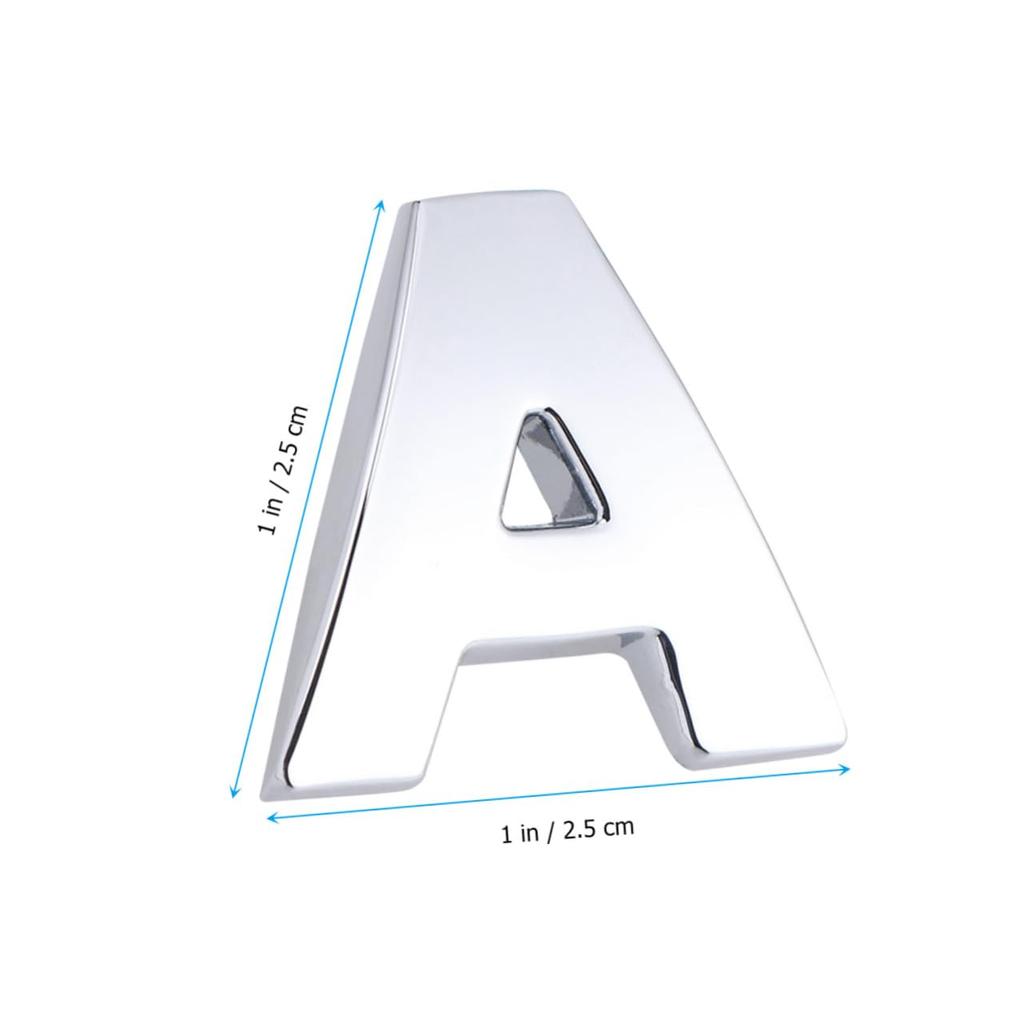 Totority Metallic Alphabet Stickers for Car Slings, Waterproof, No Remains,