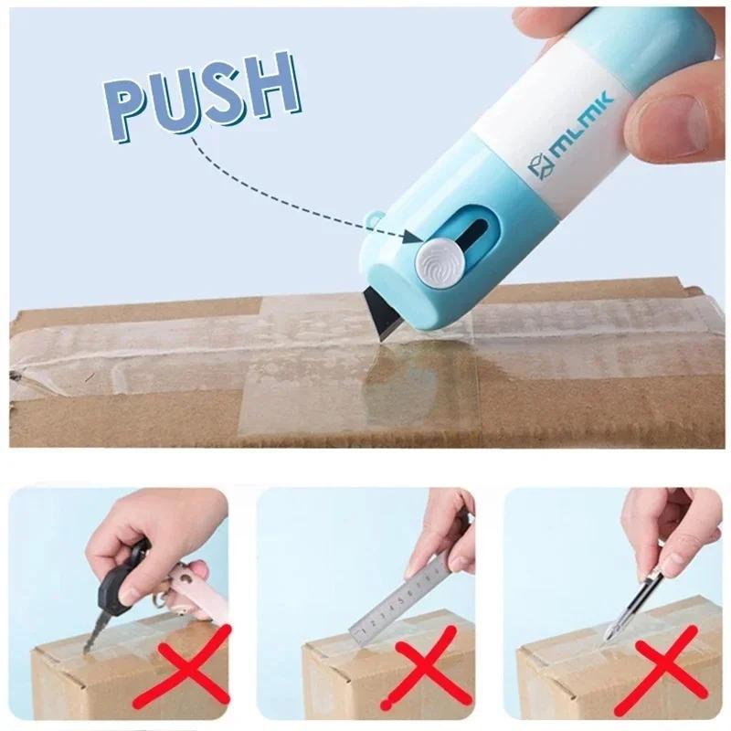 Thermal Paper Easer Mail Opener 2 In 1 Correction Fluid with Knife Anti Peep Identity Information Privacy Protector Eraser