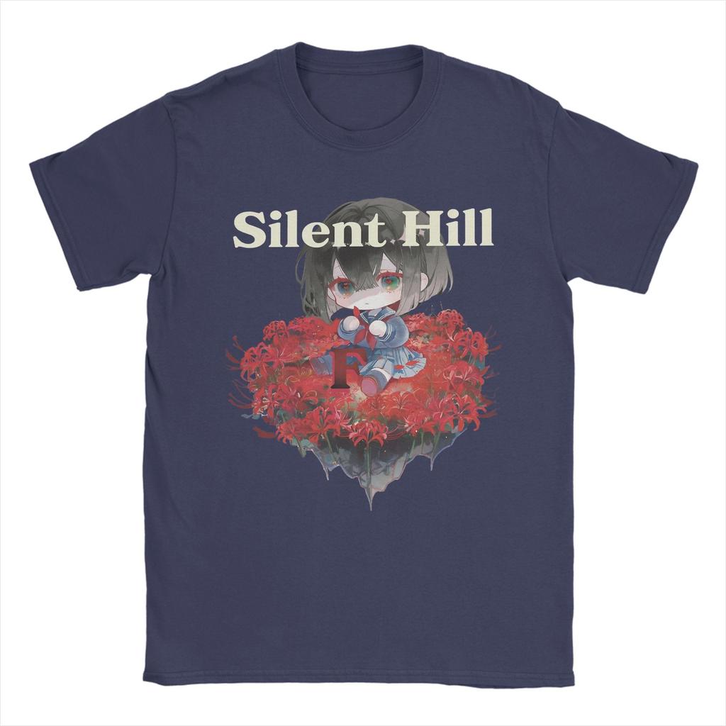 Men's T-Shirt Silent Hill F Hinako Novelty Pure Cotton Tees Short Sleeve  T Shirt O Neck Tops Summer
