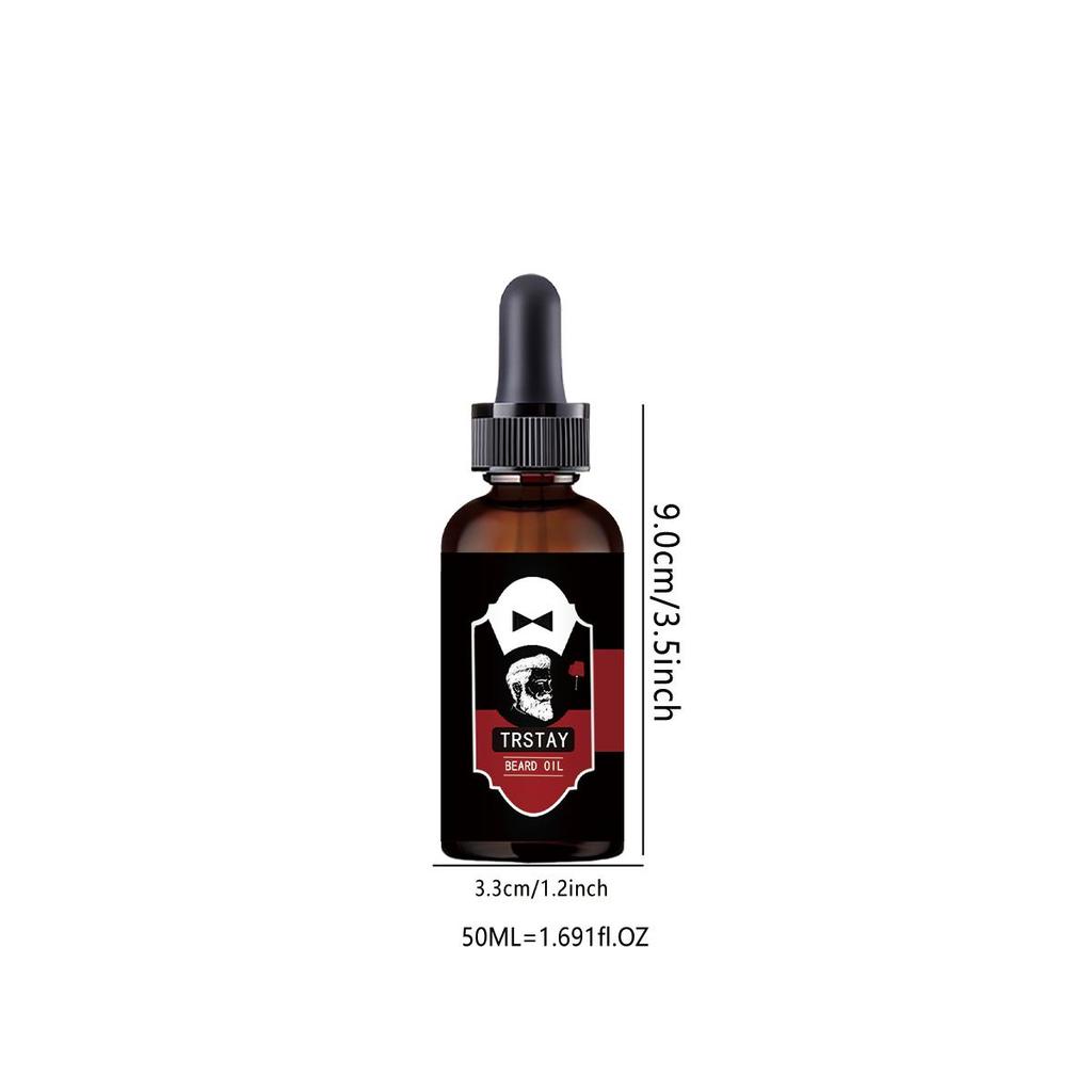 Men's Beard Growth Oil Fluid Nourishing Beard Chest Hair Growth Essential Oil Professional Brazilian Keratin Rosemary