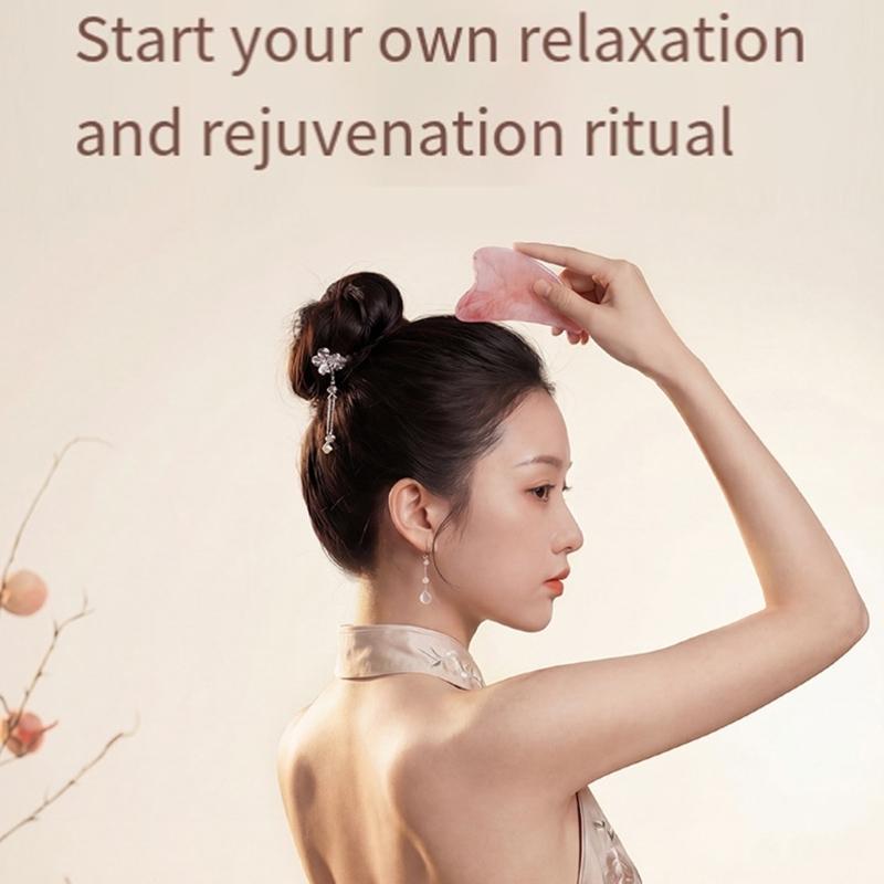 Complete Face And Head Massage Stick Kit Ergonomic Resin Roller Multipurpose Comb Gua Sha Tool For Skin Careful Routine