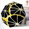 1pc Lemon Pattern Automatic Open/Close Umbrella with One Touch Button, Compact Folding Canopy, Sturdy 8 Rib Windproof Design Lightweight 12