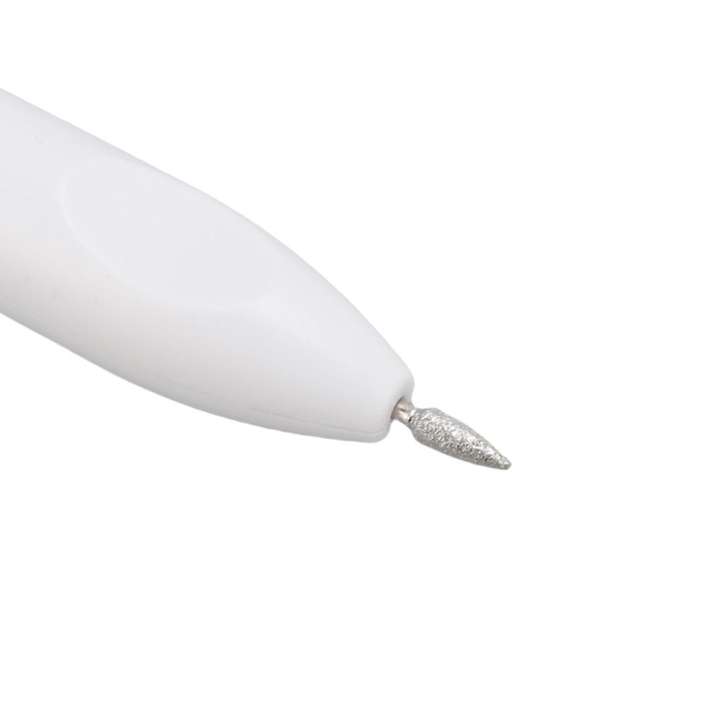 Electric Nail Drill Rechargeable 12000RPM Quiet Nail Drill Machine Brushless Motor 3 Speed Adjustable Forward Reverse Direction White