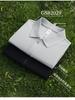 Custom Workwear Half-Zip Polo Shirt with Turn-Down Collar, Ice Silk Cotton, Short Sleeve, Logo Print.