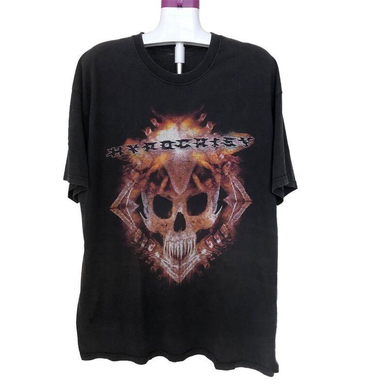 vtg Merry Christmas Hypocrisy band Black Full Size Shirt Unisex BT599 Unisex T-Shirt M