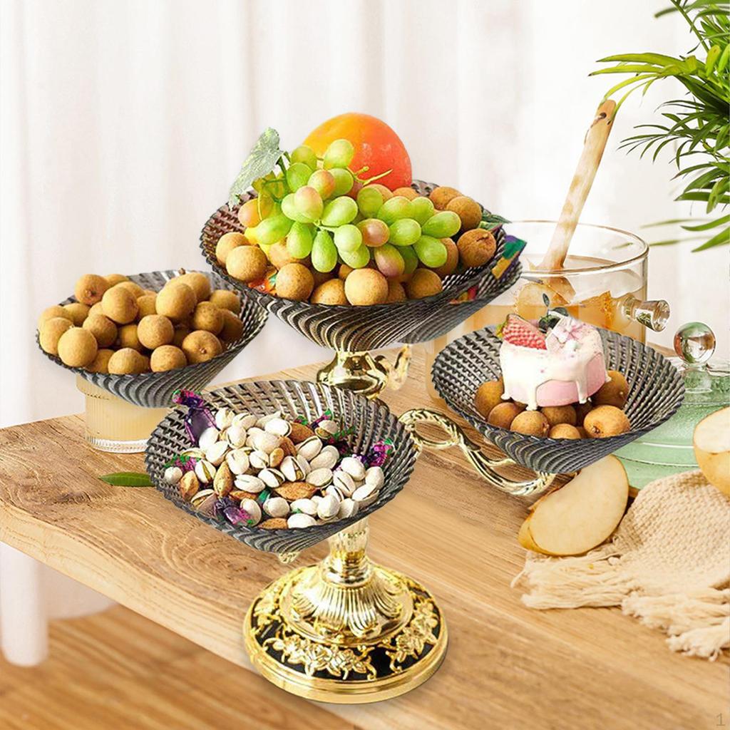 Elegant Serving Platter with Rotating Design, Multi-Sectional Dish for Snacks And Treats