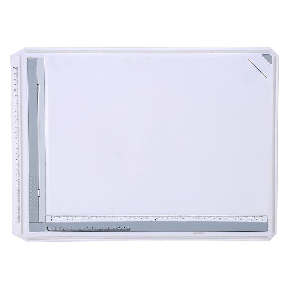 Multifuctional A3 Drawing Board Table Pad with Parallel Motion and Adjustable Angle Rulers Scho