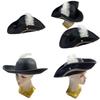 Pirate White Feather Hat Half Handcrafted Design For Halloween Cosplay Party