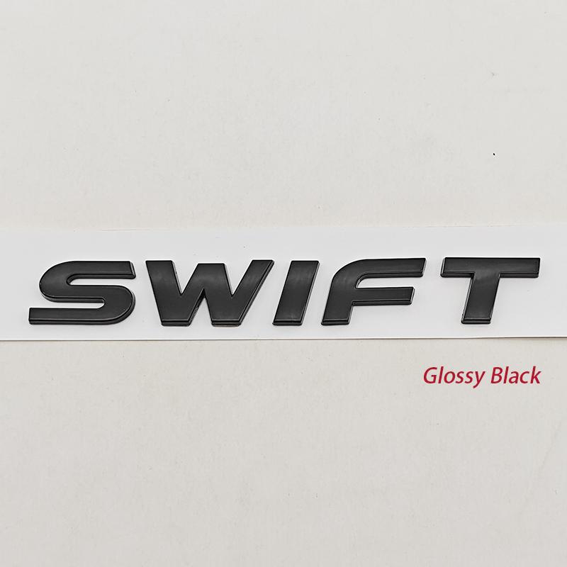 AAGN1 Pre SUZUKI Swift ABS Predný znak na auto Logo zadného kufra 3D odznak Nálepka Modifikovaná dekorácia s písmenami