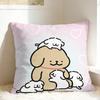 Cartoon Maltese Pillow Case Line Dog Puppy Comfy Pillow Cover Morden Pillowcases For Sofa Couch Bed Living Room