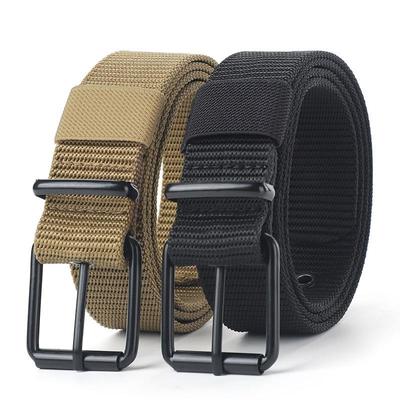 Männer Gürtel Legierung Schnalle Atmungsaktive Elastische Gürtel Für Männer Cowboy Designer Gürtel Outdoor Taktische Gürtel Militärische Geschenke
