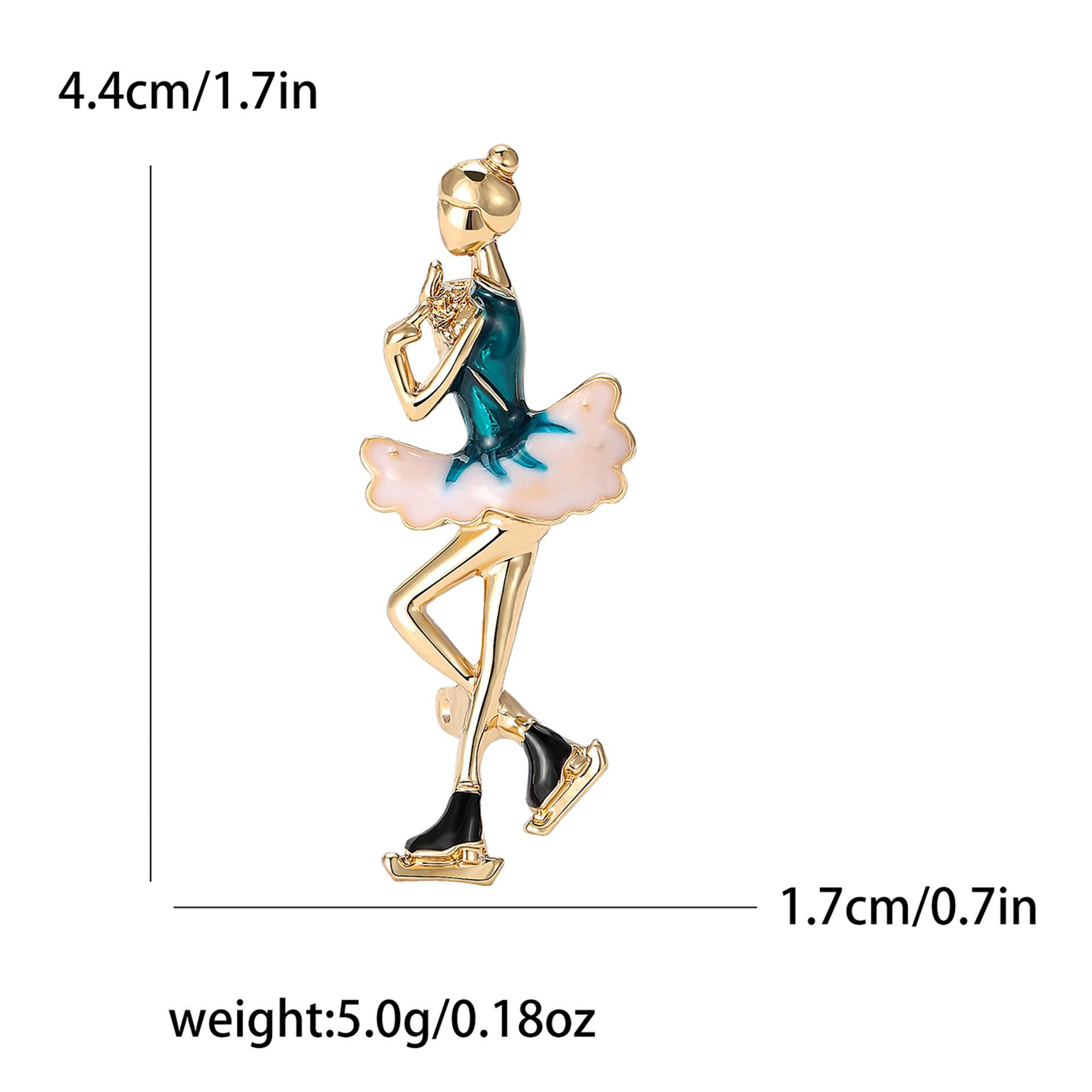 

Креативная брошь для художественной гимнастики из эмали из сплава, изысканная женская одежда, украшение на корсаж