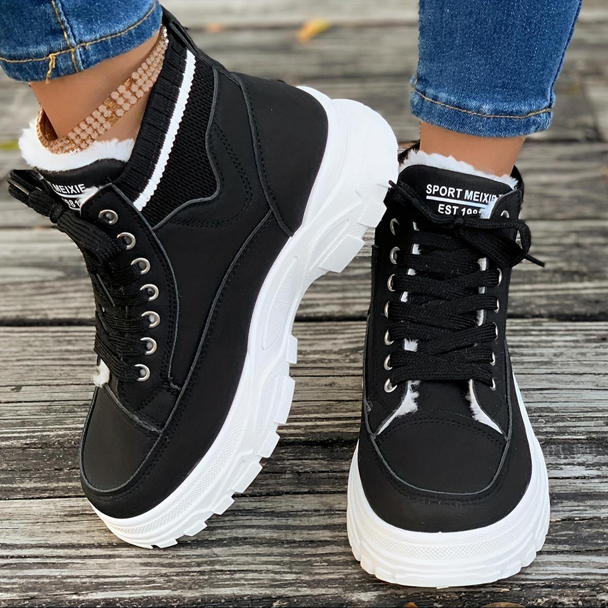 

Женские полусапоги до середины икры, однотонные, на шнуровке, на платформе и каблуке, с простым носком, верх из искусственной кожи, подкладка и стелька из ткани, подошва из ТПУ - модная обувь 40 чёрный