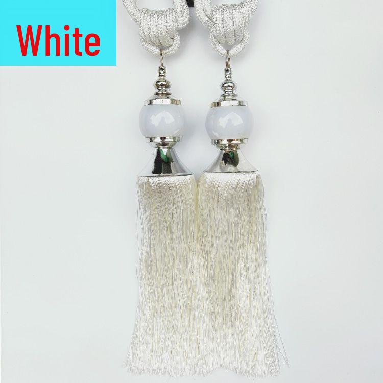Jade Tassel Fringe Curtain Tie for Living and Bedroom Decor