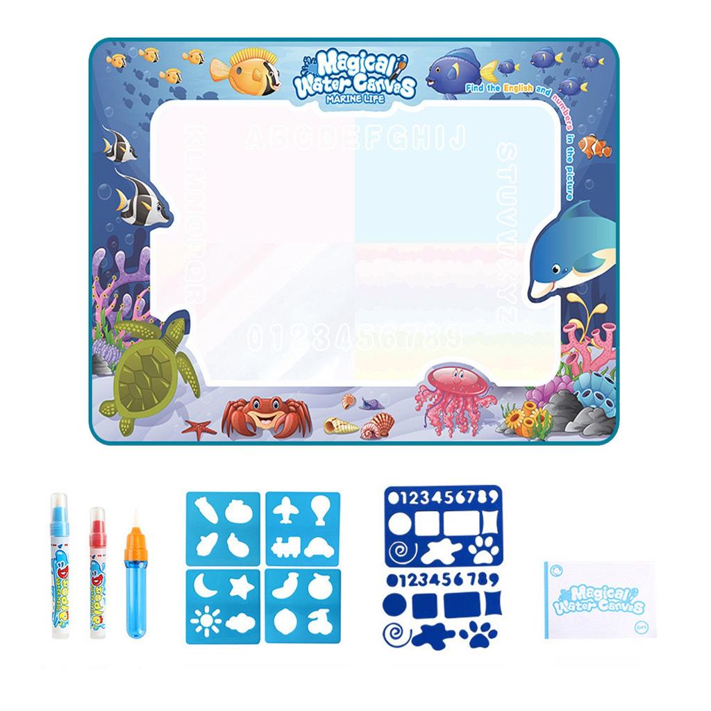 Water Pad 31x23Inch Extra Large Art Water Color Pad Reusable Foldable Water Painting Pad Educational Painting Toy Set For Children Over 3 Years Old