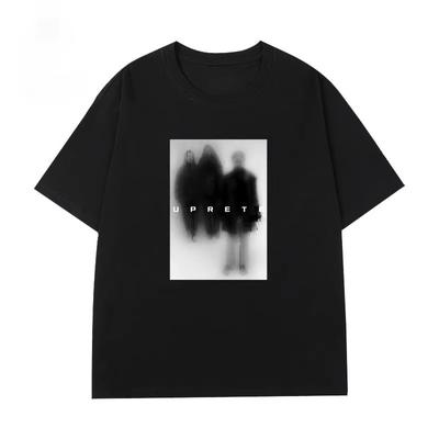 2025 Fashion Trend Pattern Printing Summer Pure Cotton Men's and Women's T-shirts Short Sleeves Autumn and Winter Innerwear