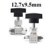 6 8 10 12 mm 1/4" 3/8" 1/2" Pollici Tubo Rapido a Svitare Valvola ad Ago in Acciaio Inossidabile 304 Controllo Flusso Aria Acqua Olio