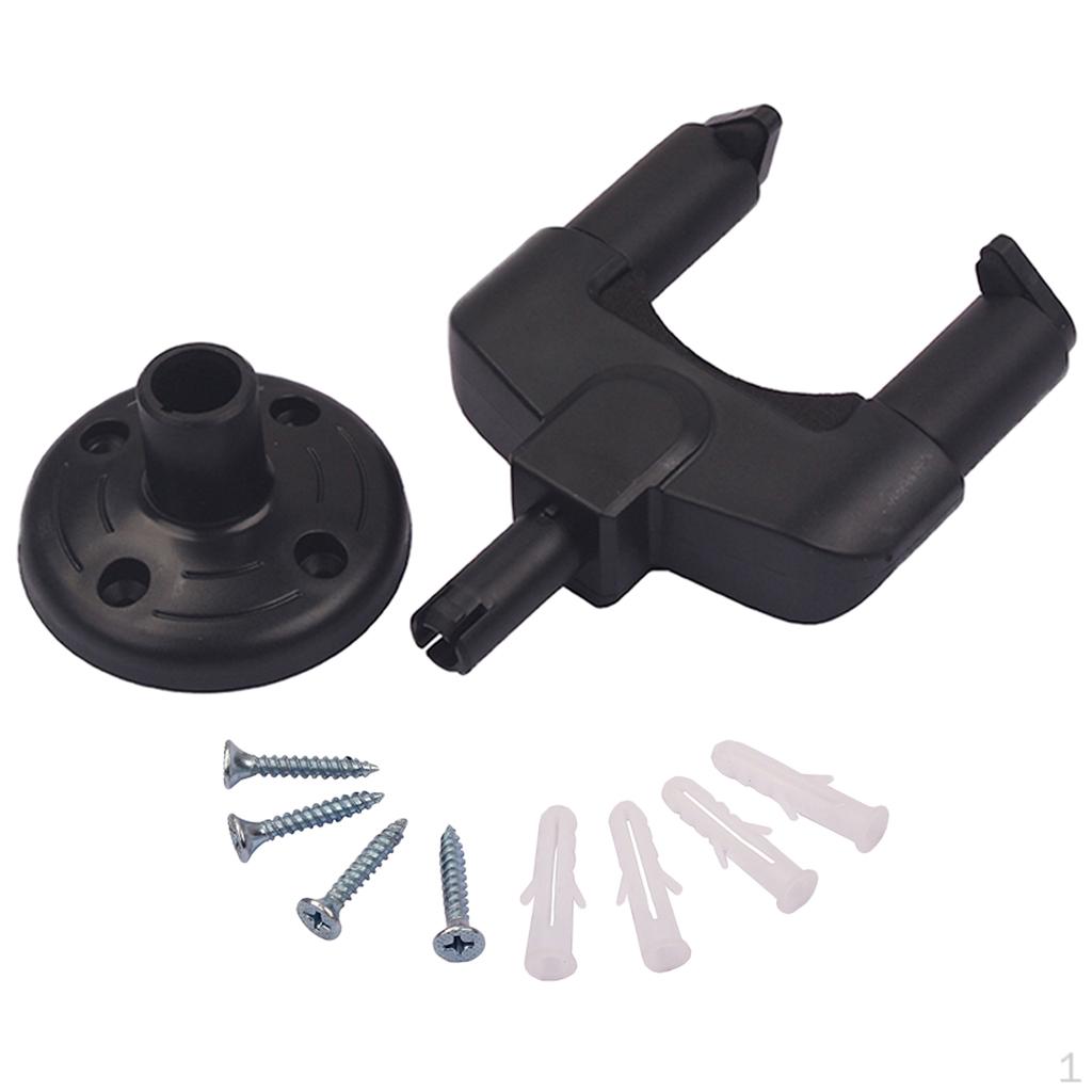 Padded Guitar Display Hanger Holder Bracket Hook for Bass - Black