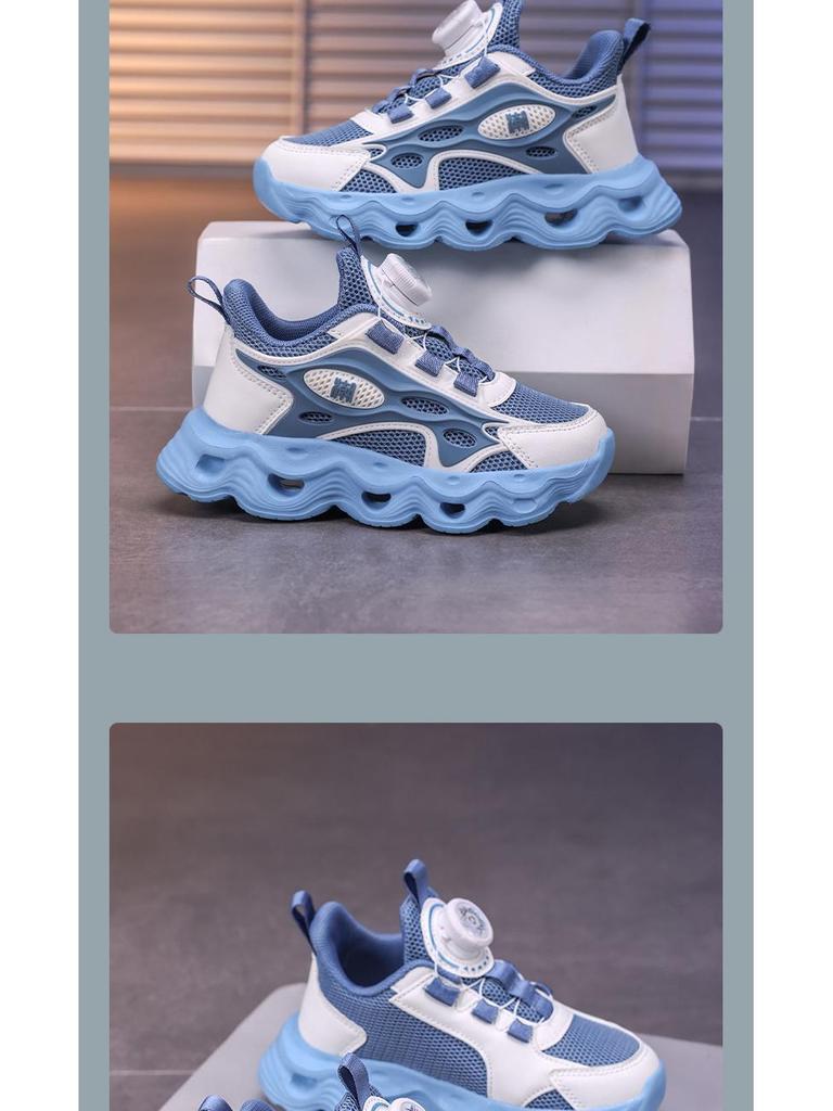 Boys' Breathable Mesh Sports Shoes - Summer Running Shoes for Big Kids