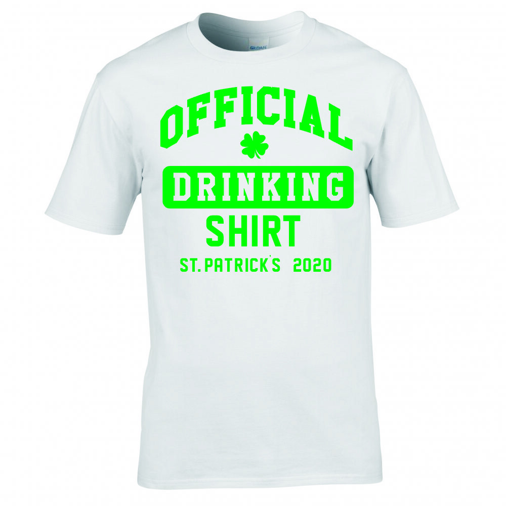 St Patricks Day Official Drinking Shirt 2020 T Shirt 2XL