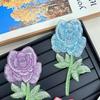 1Pc Garment Accessories Fashion Flower Applique Fabric Sticker Dress Embroidered Sewing DIY Stickers Cheongsam Patch 3D Peony