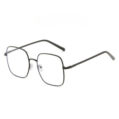 Frame Men's and Women's Fashionable Anti-blue Light Myopia Glasses 50-600 Degree Eye Protection Flat Glasses with Simple Personality Modification