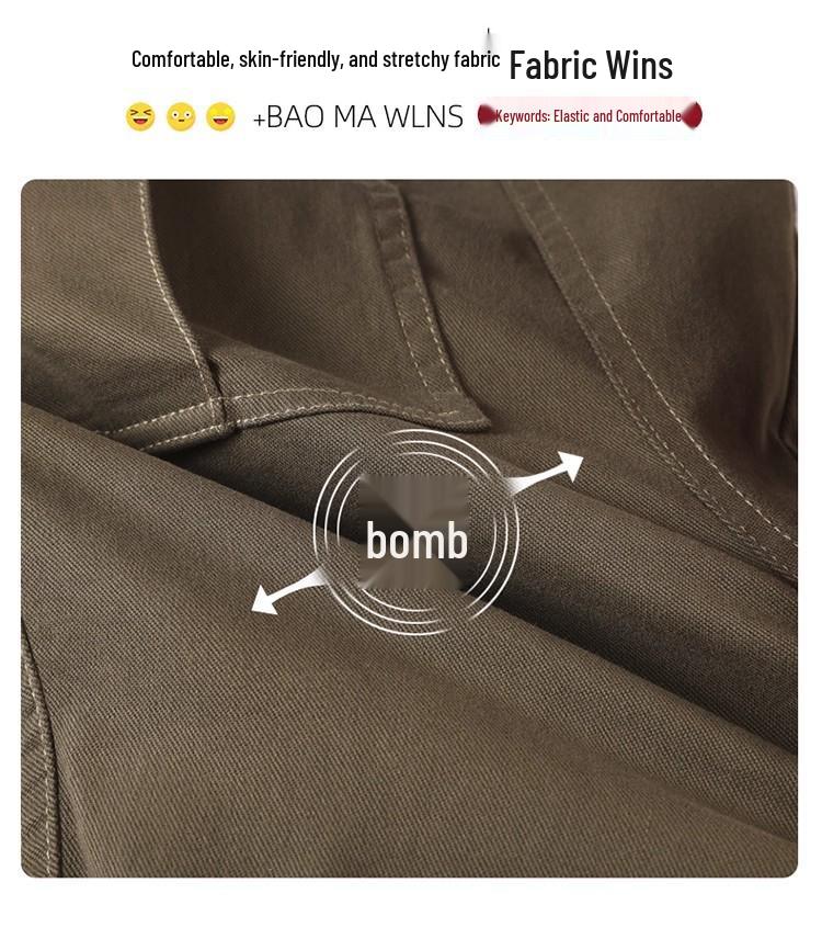 Boys' 2025 Punk Style Cargo Pants for Spring/Autumn - Junior High Student Long Pants