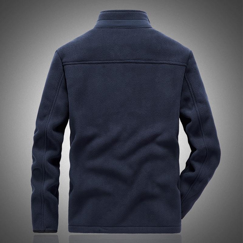 Men's Spring and Autumn Men's Fleece Jacket Warm Fleece Sweatshirt New Men's Fleece Jacket