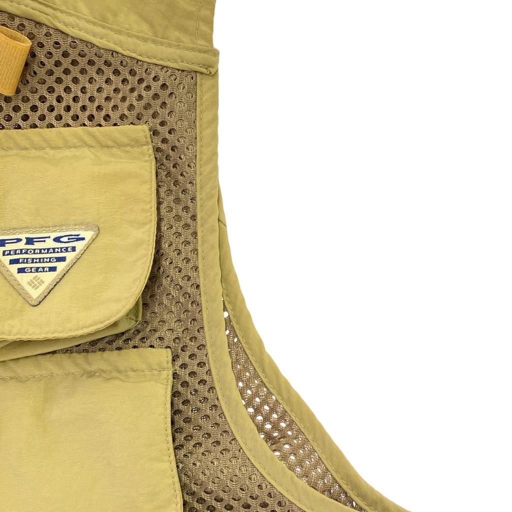 Columbia 90s Old Fishing Best LL Beige Outdoor FM1400 PFG Men's Used