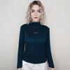 Dames Fluweel Hoge Kraag Dubbelzijdig Trui Top Bodem Shirt