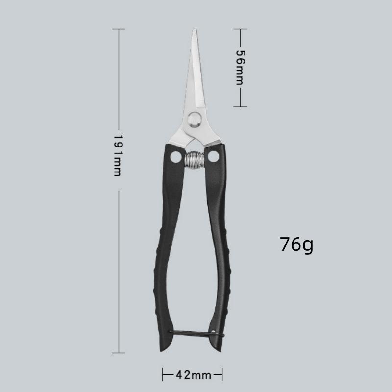 

Ножницы для прореживания плодов из нержавеющей стали с цветной ручкой, с длинным/средним/коротким носиком, с прямым лезвием, для сбора плодов перца чёрный