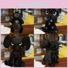 Stufffed Plush Dark Toy Black Elephant Hydra Figure Three Eyed Dolls Rabbit