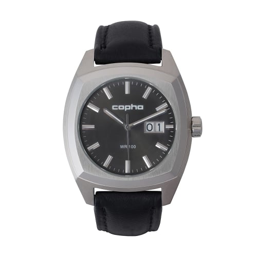 COPHA XL Men's Square Design Watch, Limited Edition, Italian Retro Dress Watch, Simple and Stylish, Date Calendar, Highly Readable Analog Quartz Movem