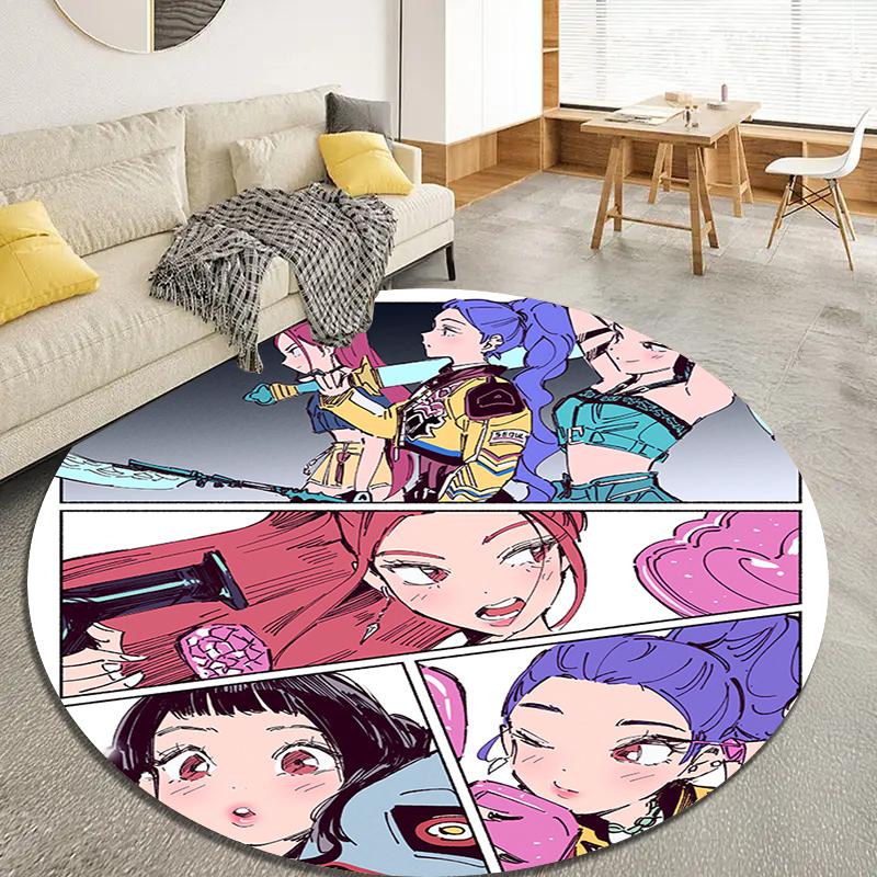 Hunter Cartoon Round Area Rug,Carpet Rug for Living Room Bedroom Sofa Playroom Decor,Non-slip Floor Mat Q0021